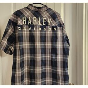 Harley Davidson Short Sleeve Button Down 2XL